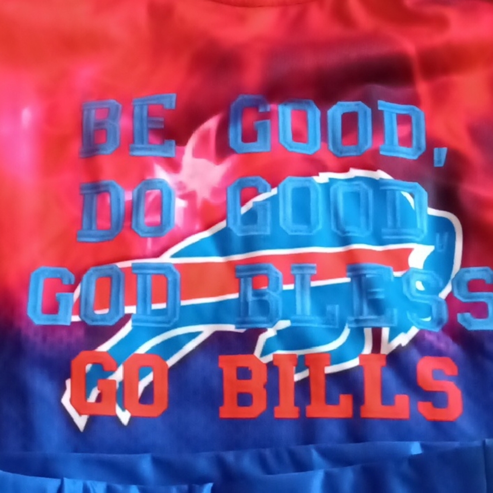Red and Blue Buffalo Bills Graphic Tee And Matching Leggings